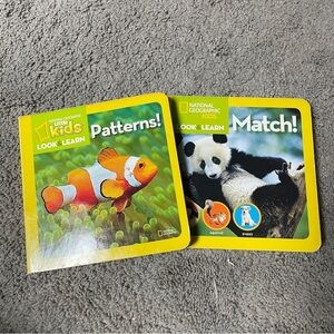 National Geographic Kids Look & Learn Board Books:‎ Match/Patterns Very Good